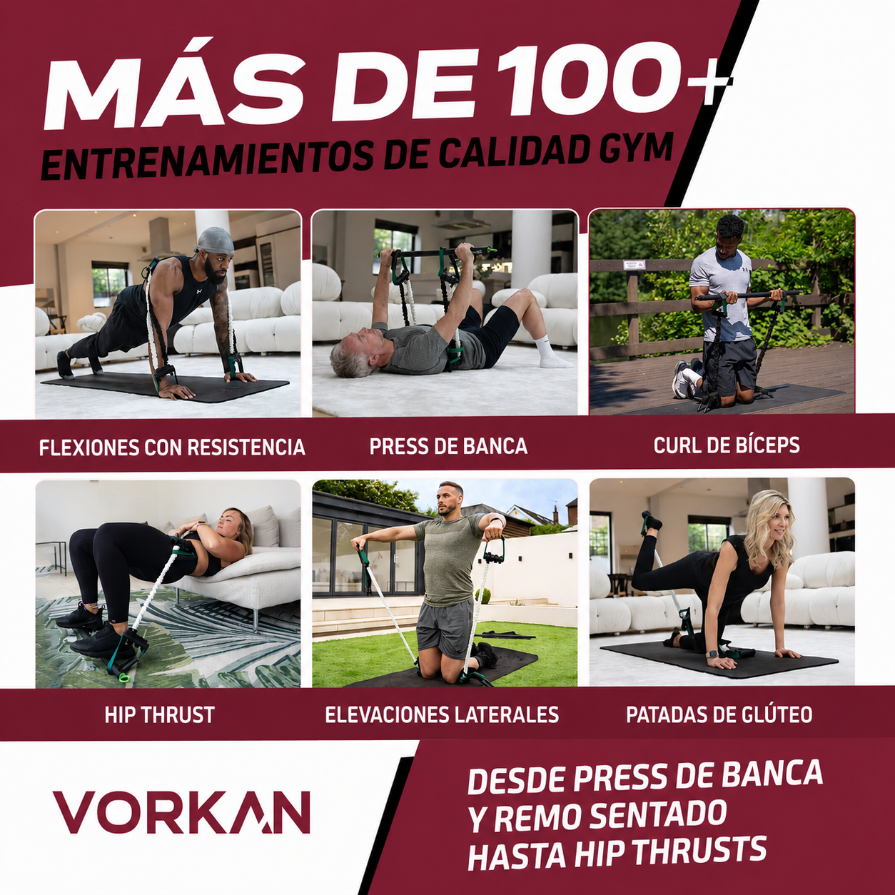 Kit Multigimnasio de Bandas y Barra 2.0
